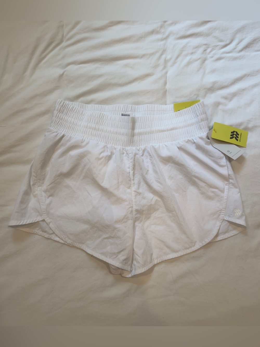 NWT All In Motion White High Rise Running Shorts Size Medium
